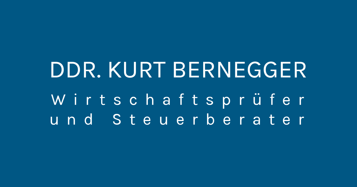 DDr. Kurt Bernegger Steuerberater und Wirtschaftsprüfer