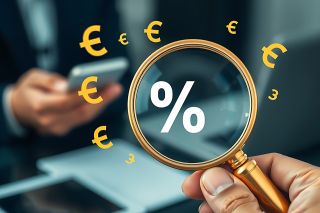 figure_photo: Lupe und Eurosymbole